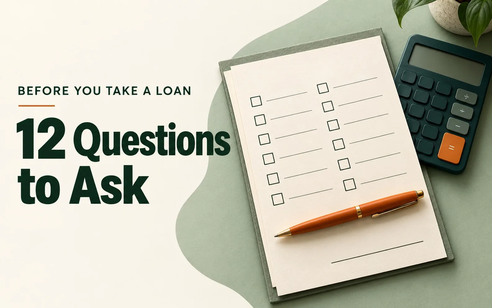 Thoughtful loan planning checklist